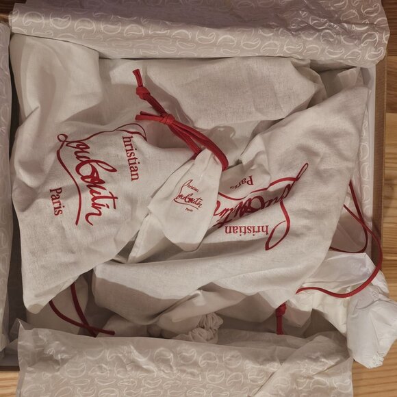 CHRISTIAN LOUBOUTIN Tatooshka 100 Spiked Leather Pumps Shoes - Picture 4 of 12